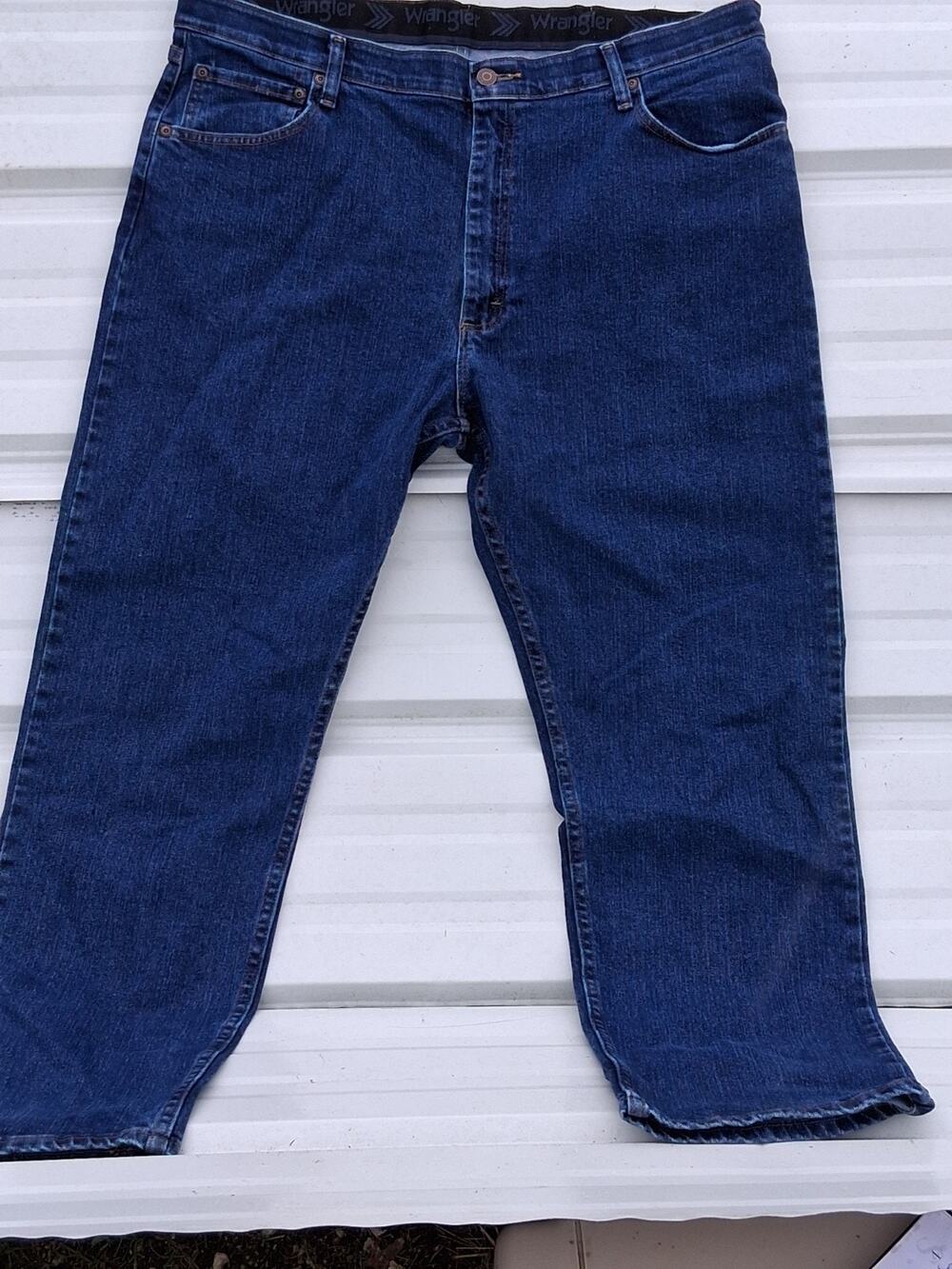 Wrangler Jeans Men's 40X30 Rugged Wprk Wear Relaxed Classic Fit Hi Rise Blue